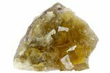 Gemmy, Yellow, Cubic Fluorite Crystal Cluster - Asturias, Spain #175533-1